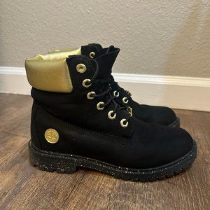 Timberland Premium Heritage Boot (Black/Gold) - Used Once, Like New